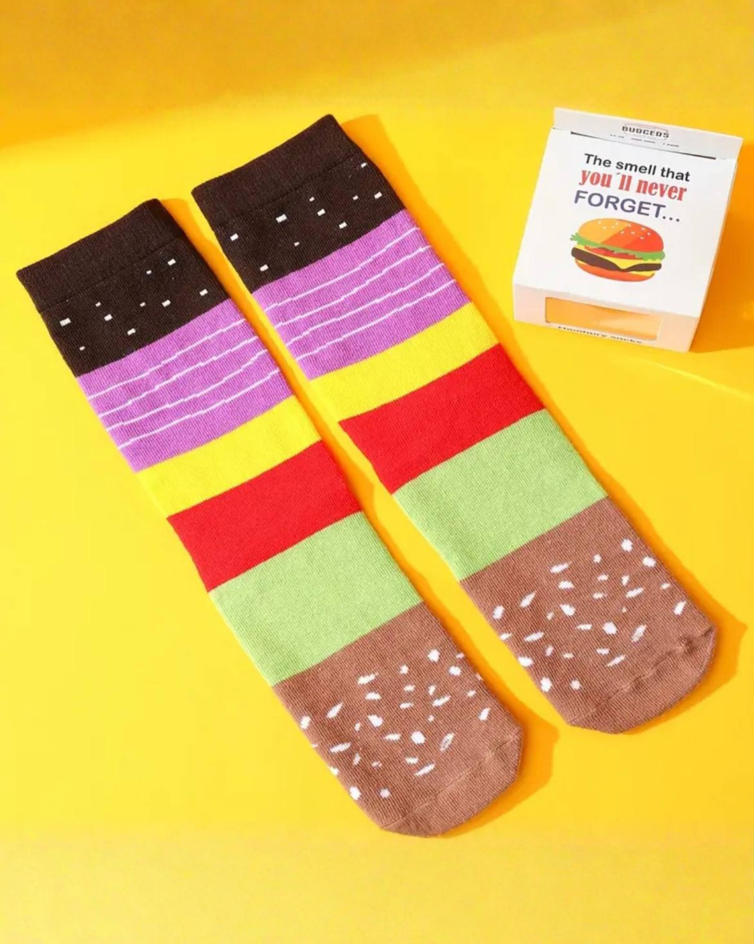 Novelty Hamburger Socks