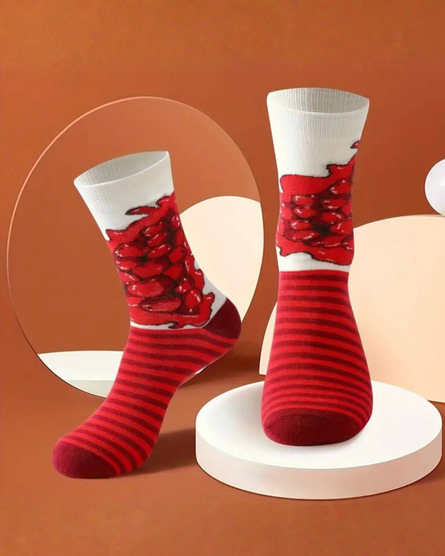 Cheesecake Pattern Socks