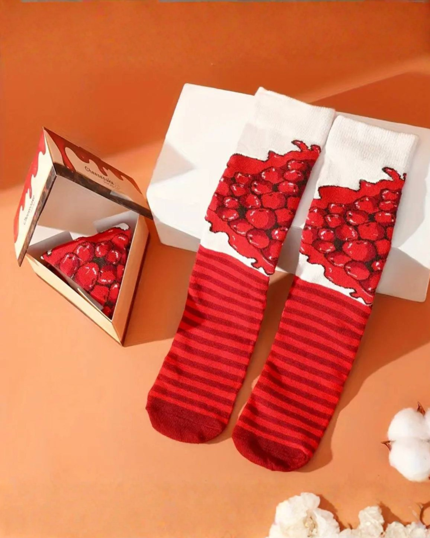 Cheesecake Pattern Socks