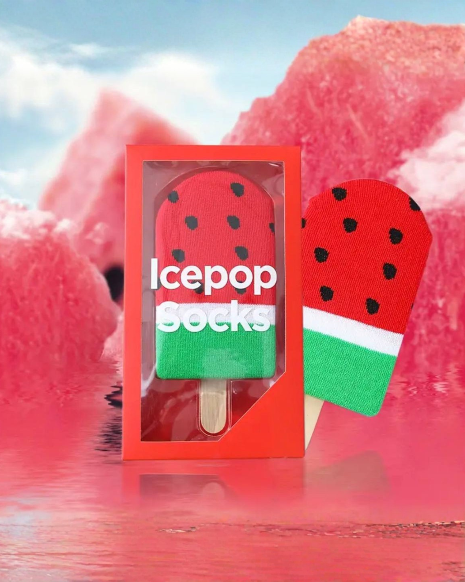 Watermelon Ice Cream Socks