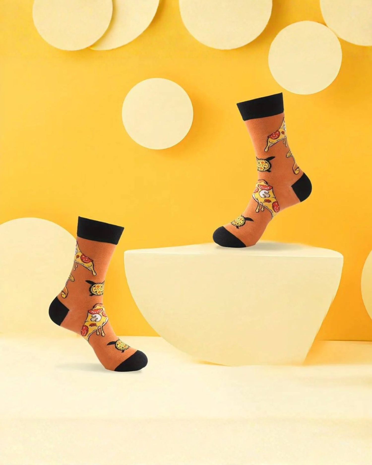 Unisex Mid-Calf Socks – Pizza Box