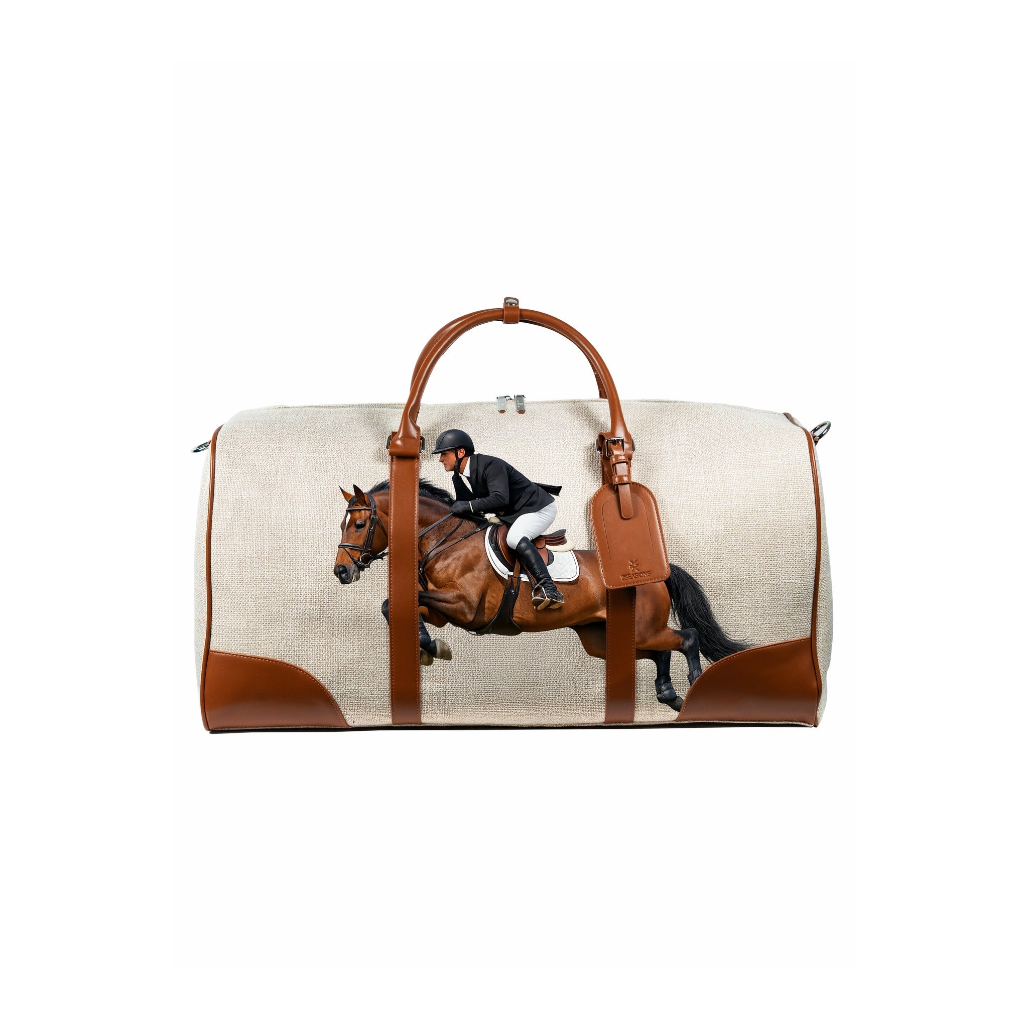 The Equestrian Duffle — Sand Beige