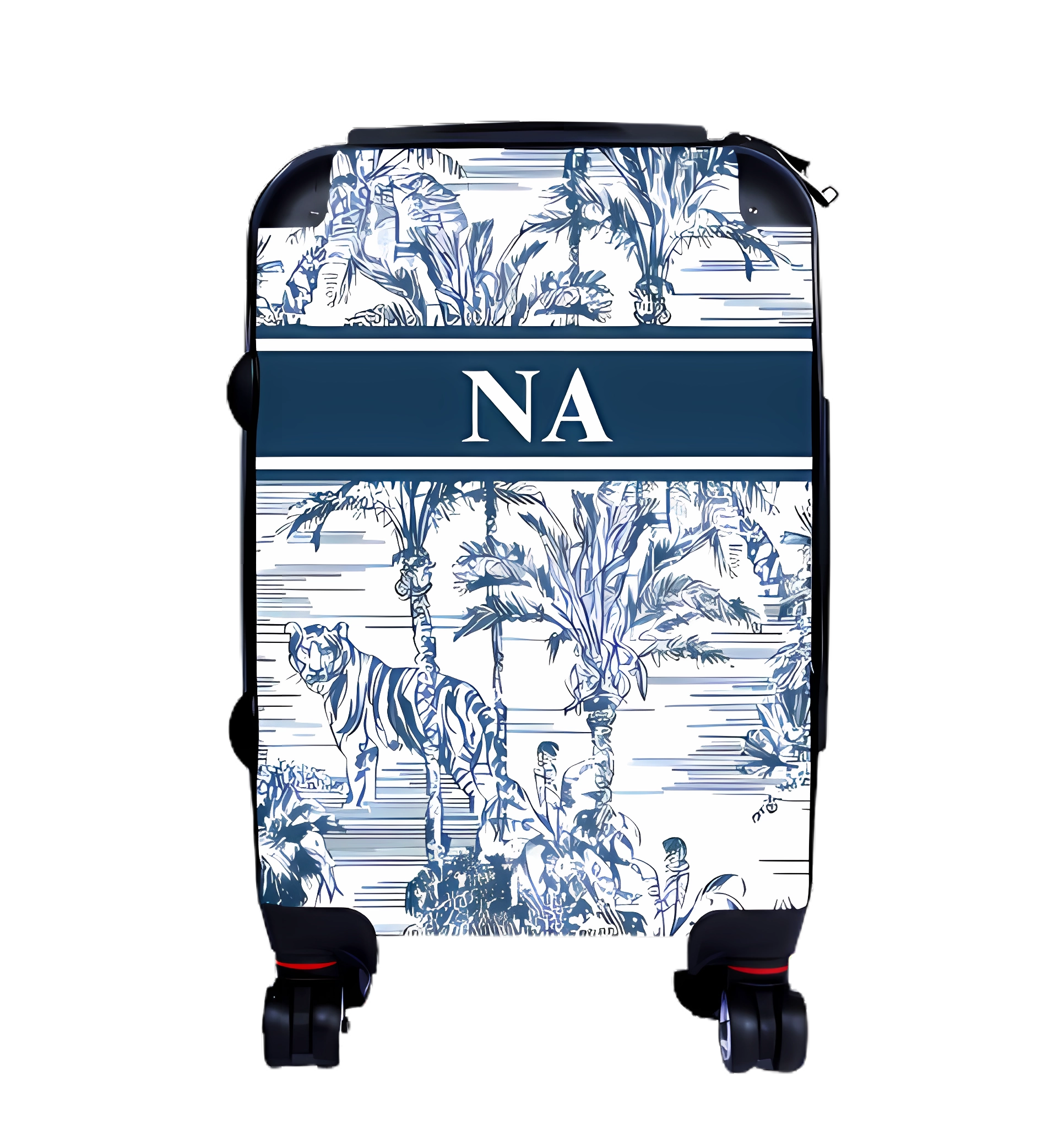 Blue Tropical Luggage
