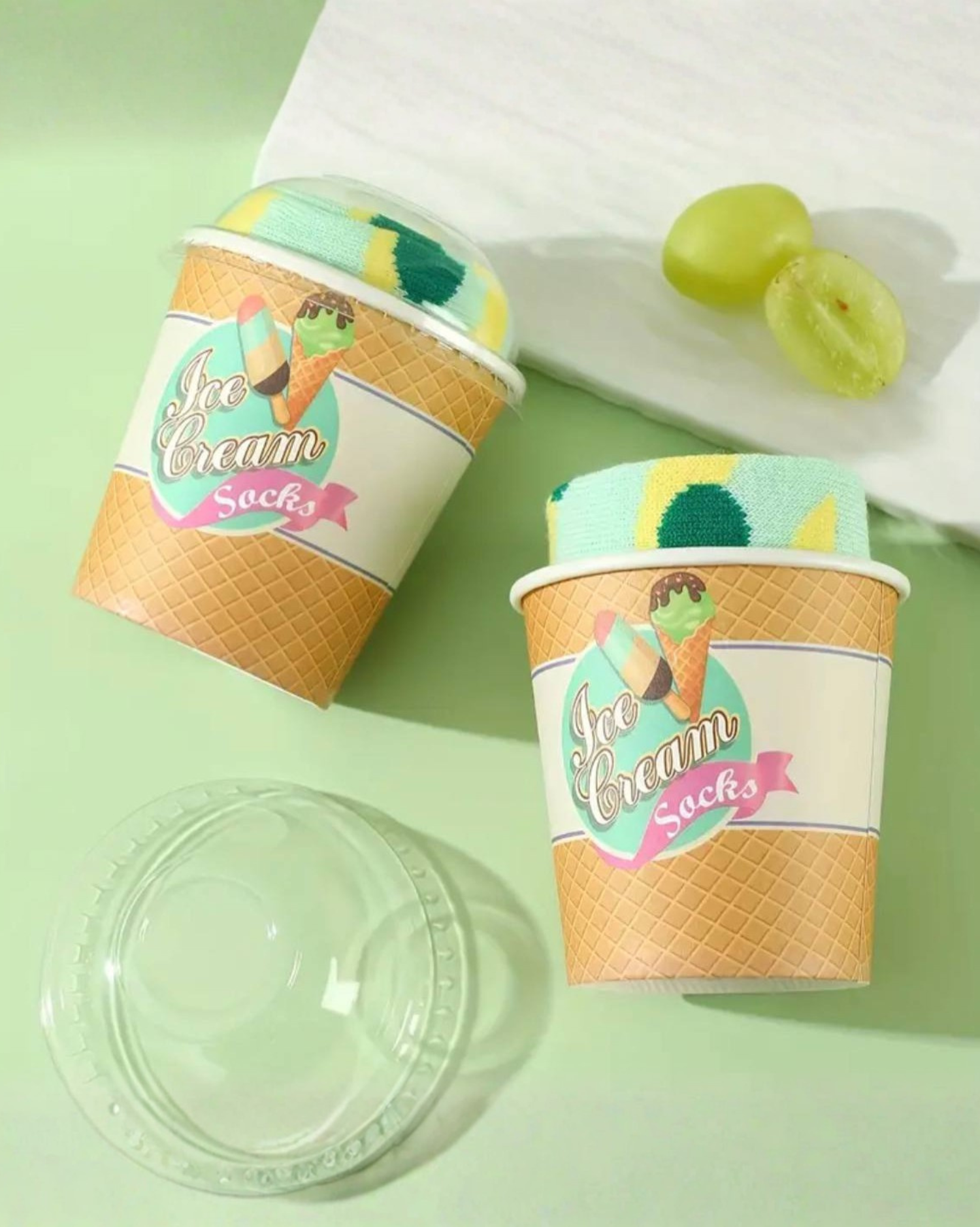 Ice Cream Pattern Socks