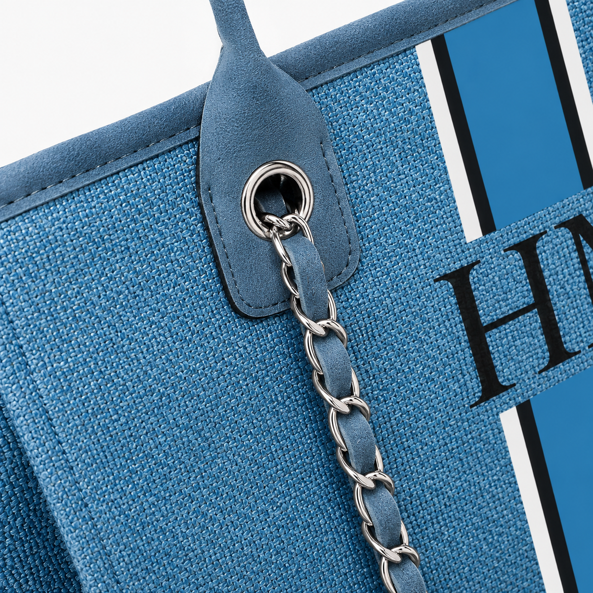 Blue Medium Tote Bag