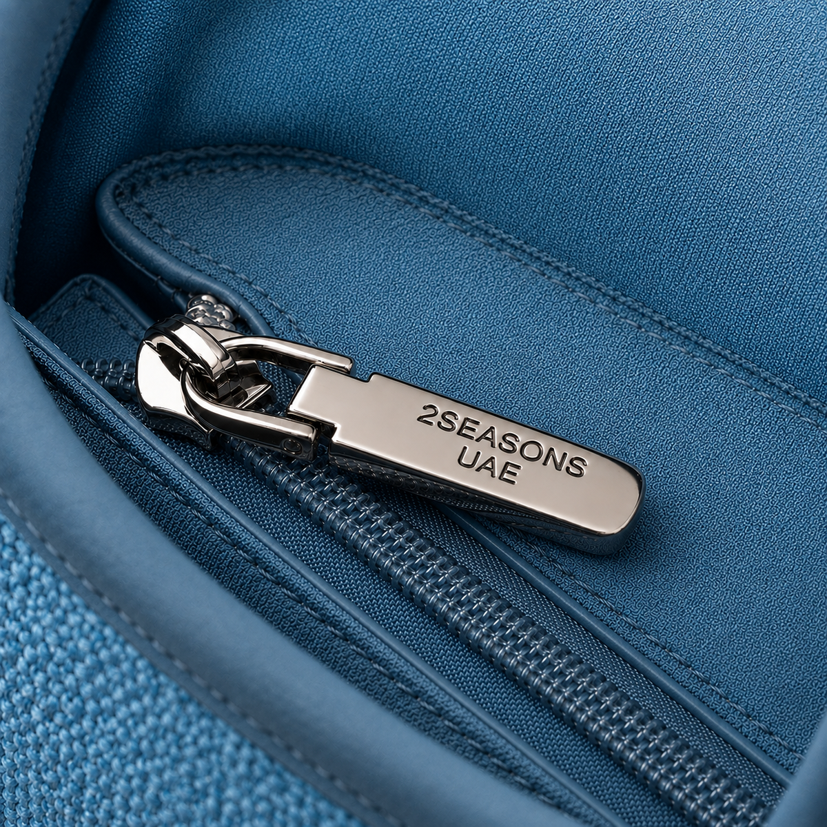 Blue Medium Tote Bag