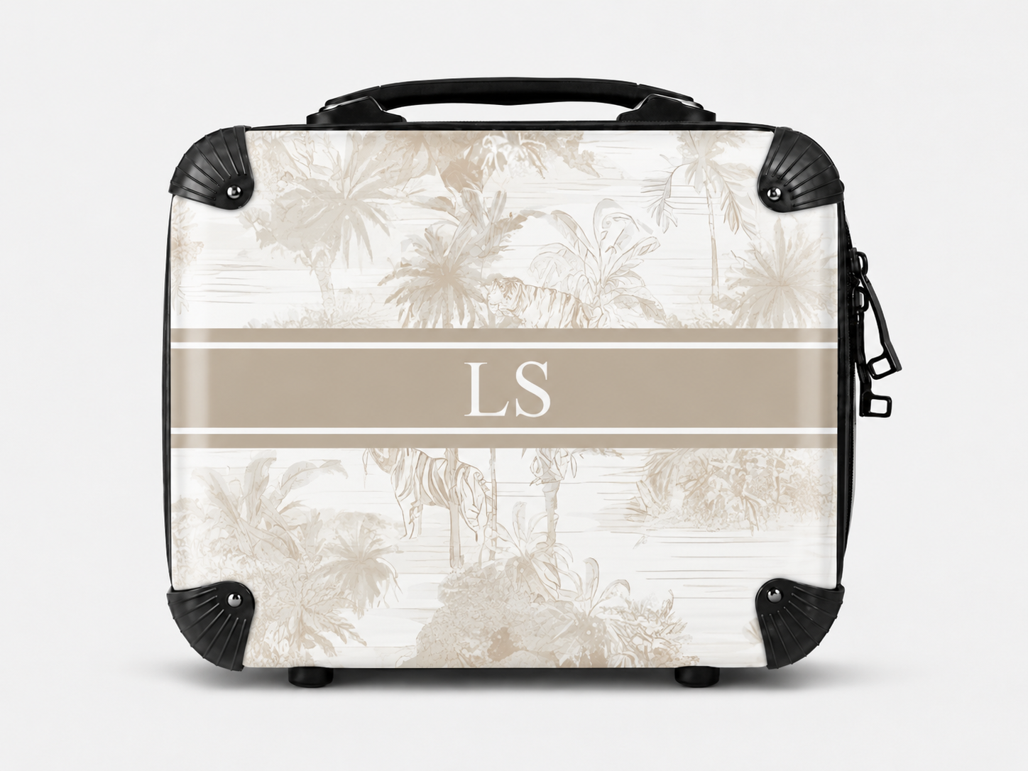 Beige Tropical Luggage