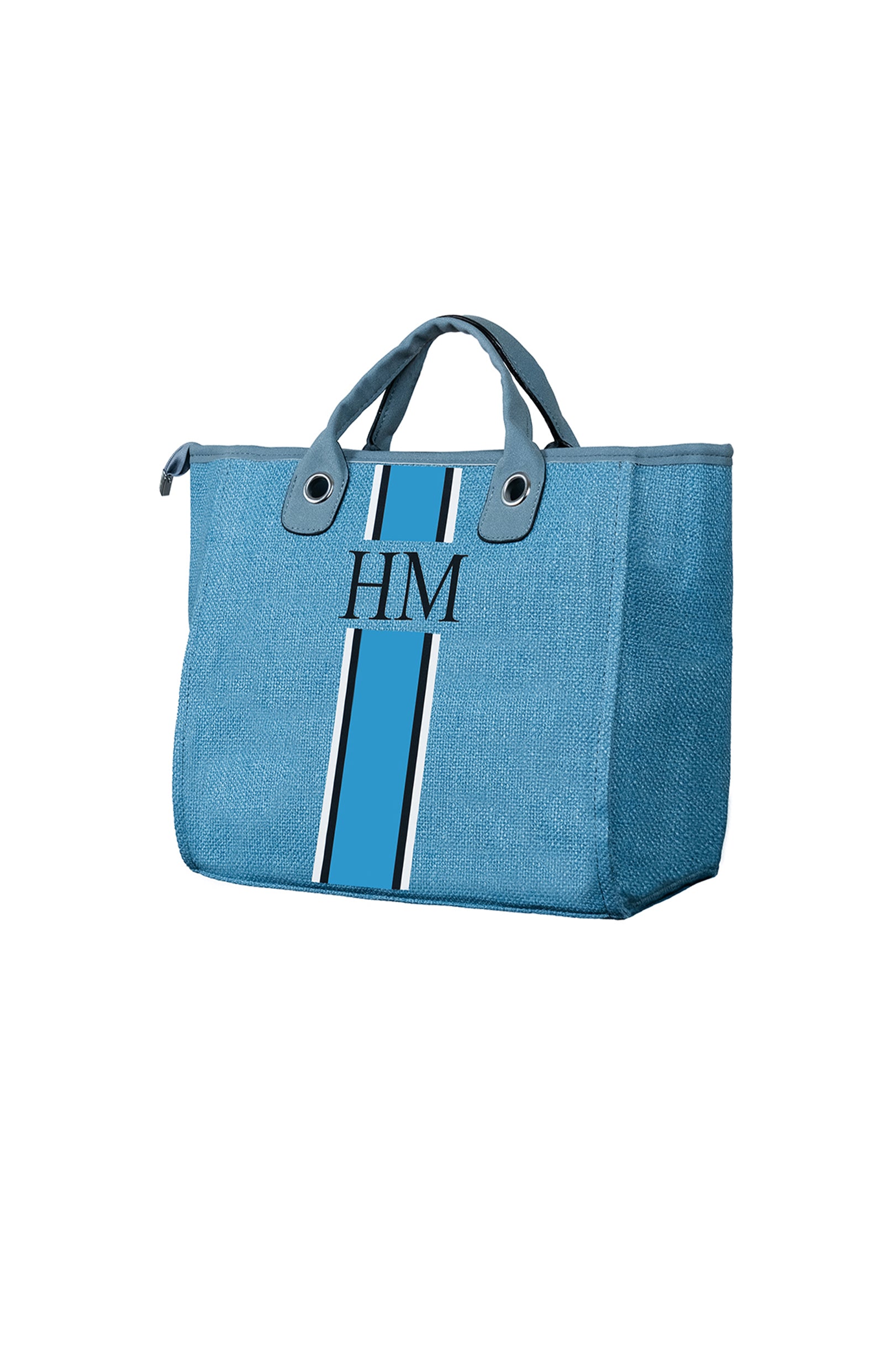 Blue Medium Tote Bag