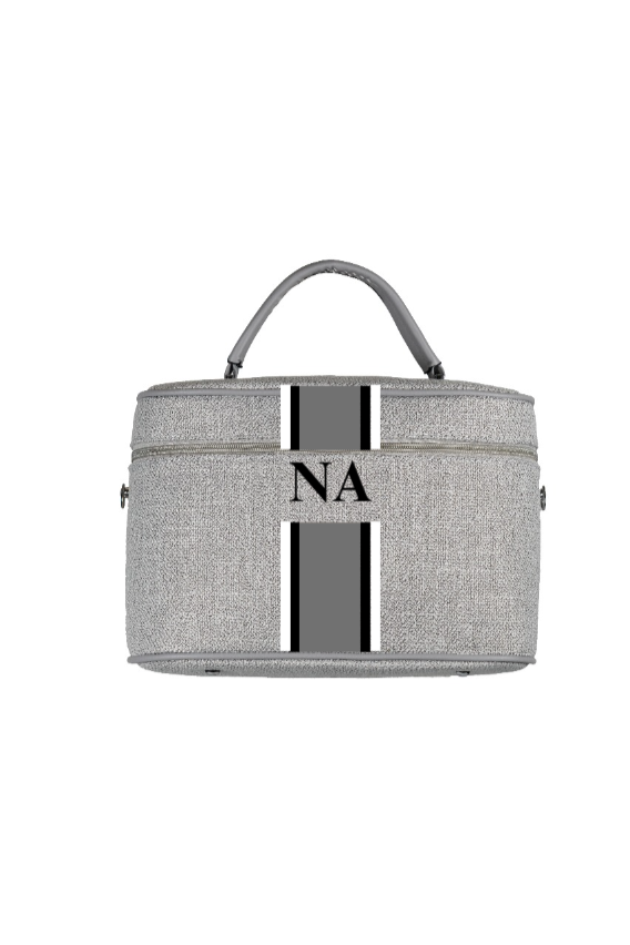 Gray Makeup Bag
