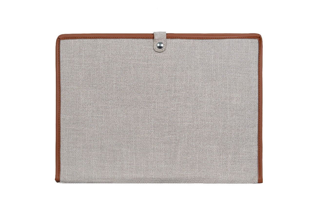 Brown Laptop & iPad Canvas Bag