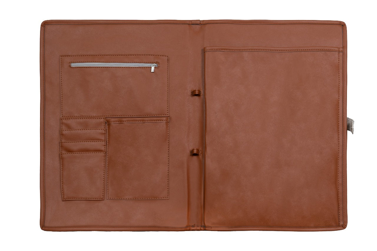 Brown Laptop & iPad Canvas Bag
