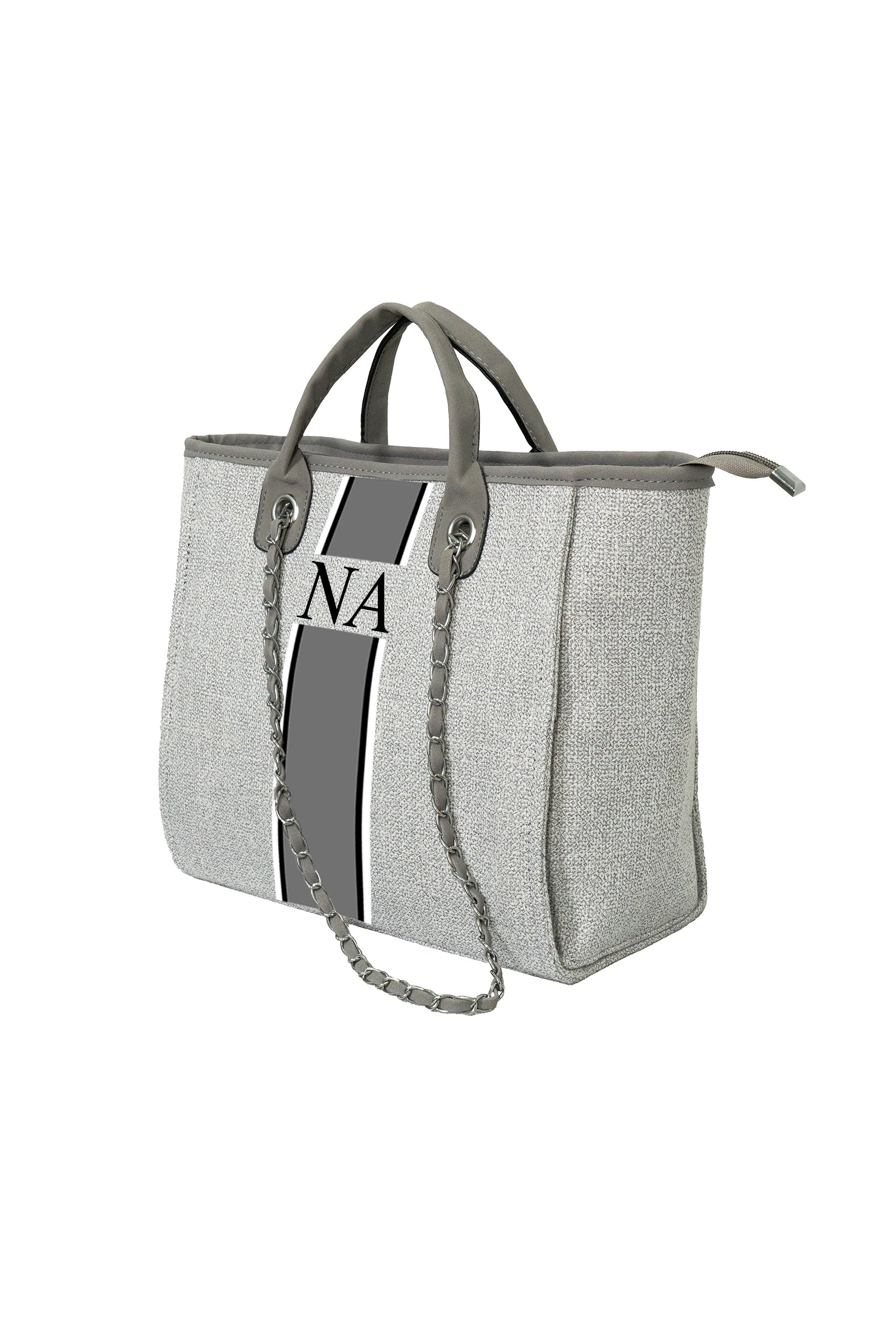 Gray Medium Tote Bag