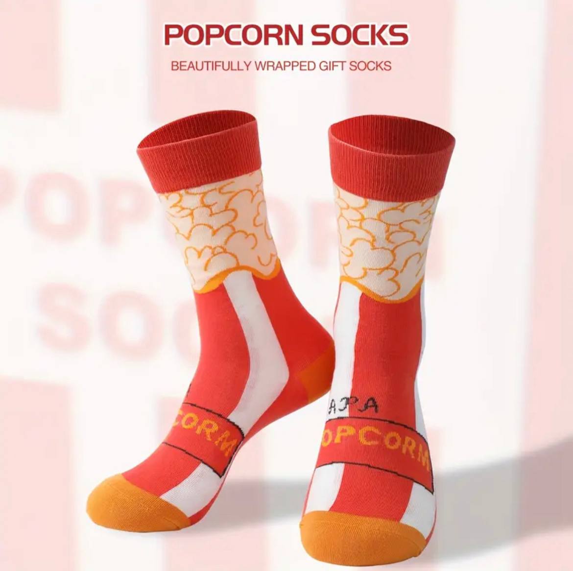 Popcorn Pattern Crew Socks