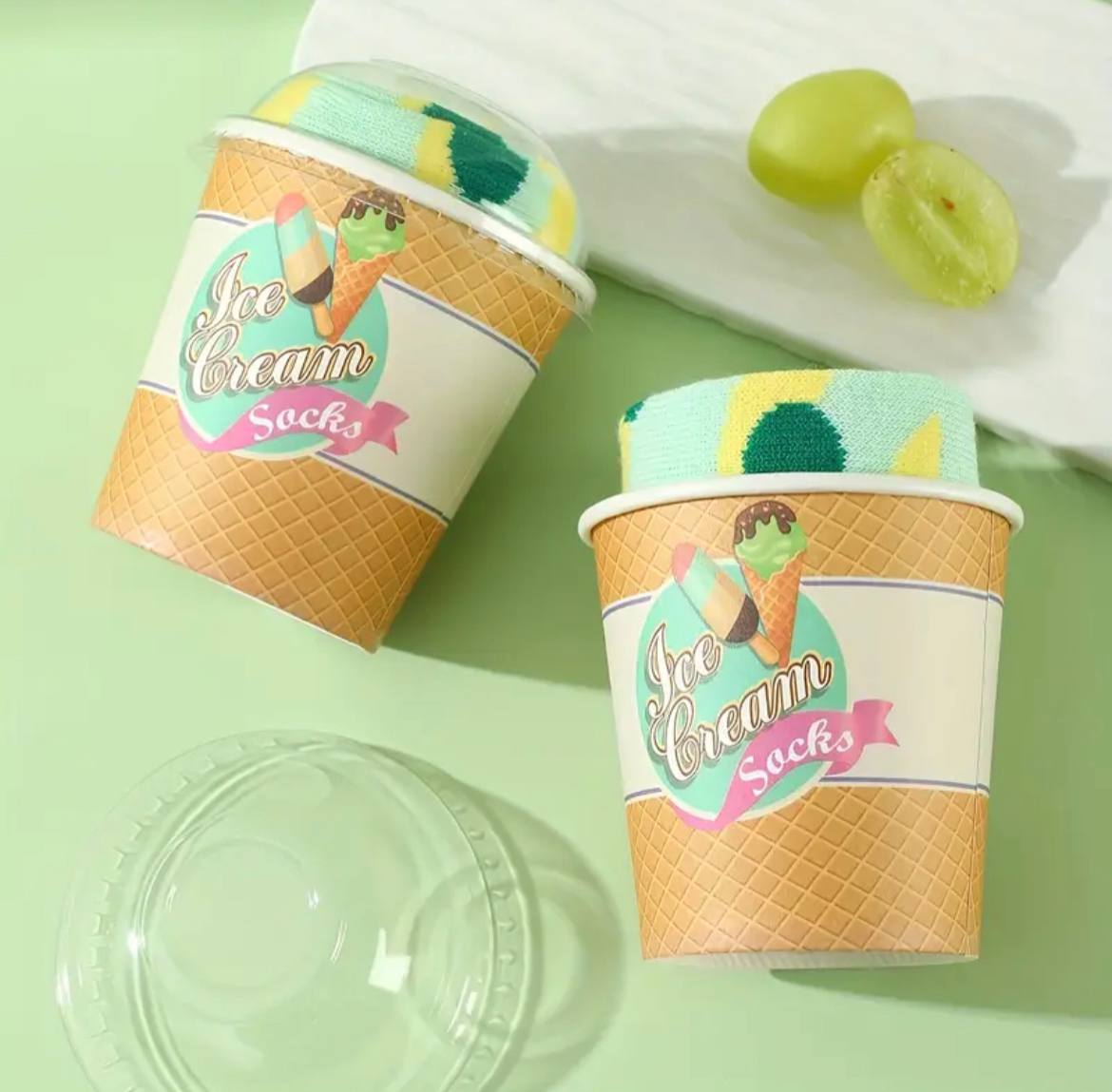 Ice Cream Pattern Socks