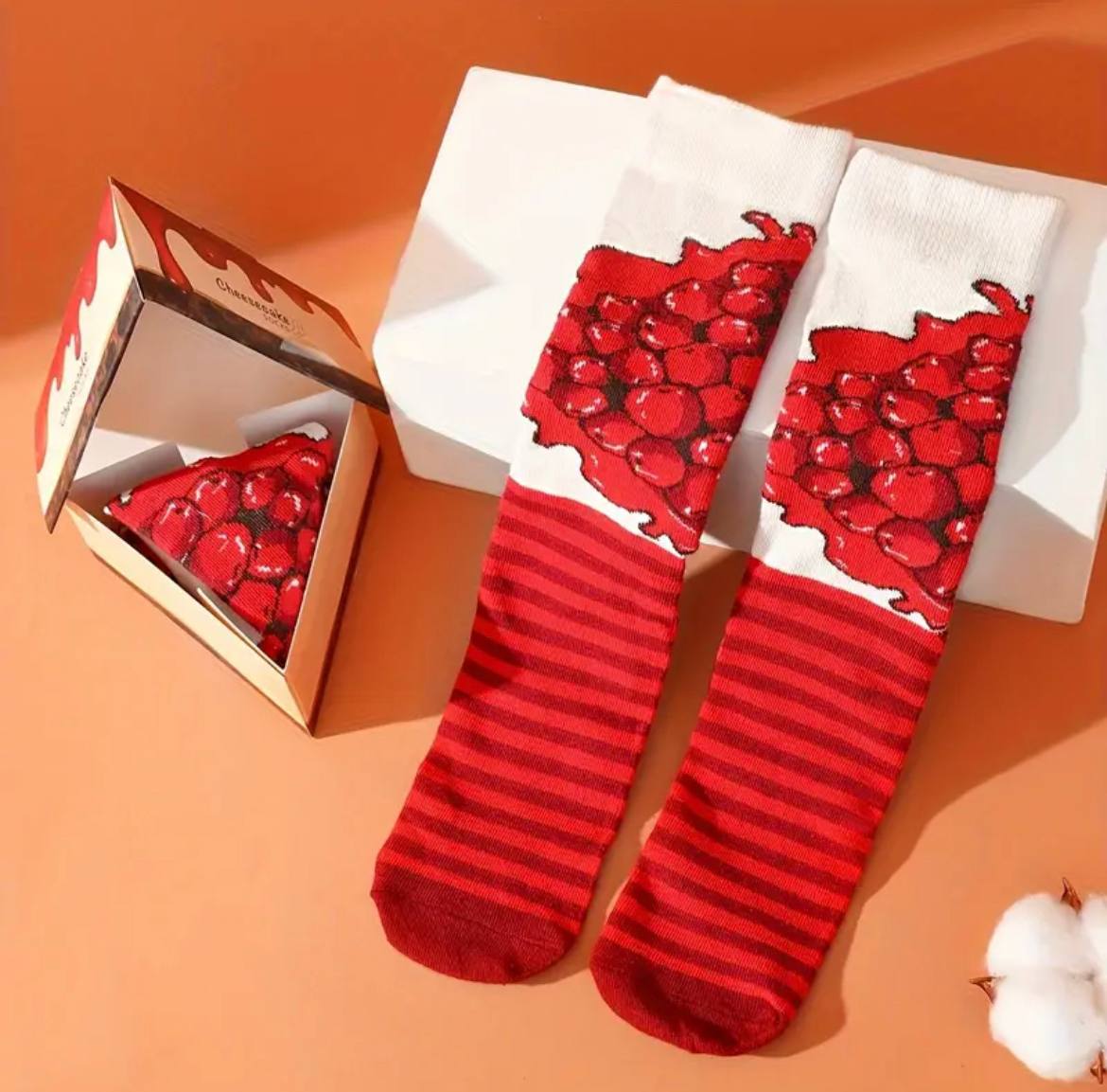 Cheesecake Pattern Socks