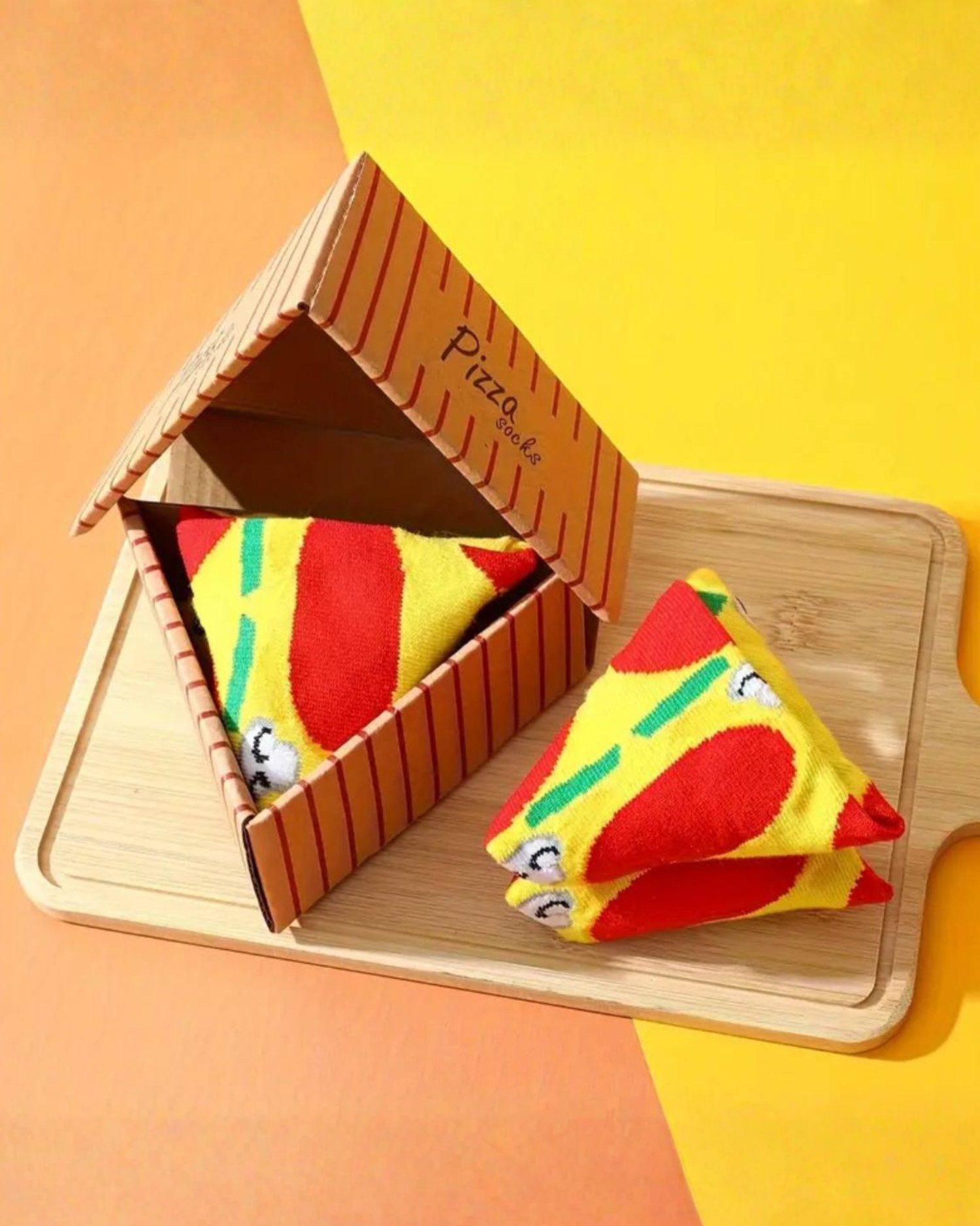 
Pizza Slice Pattern Crew Socks