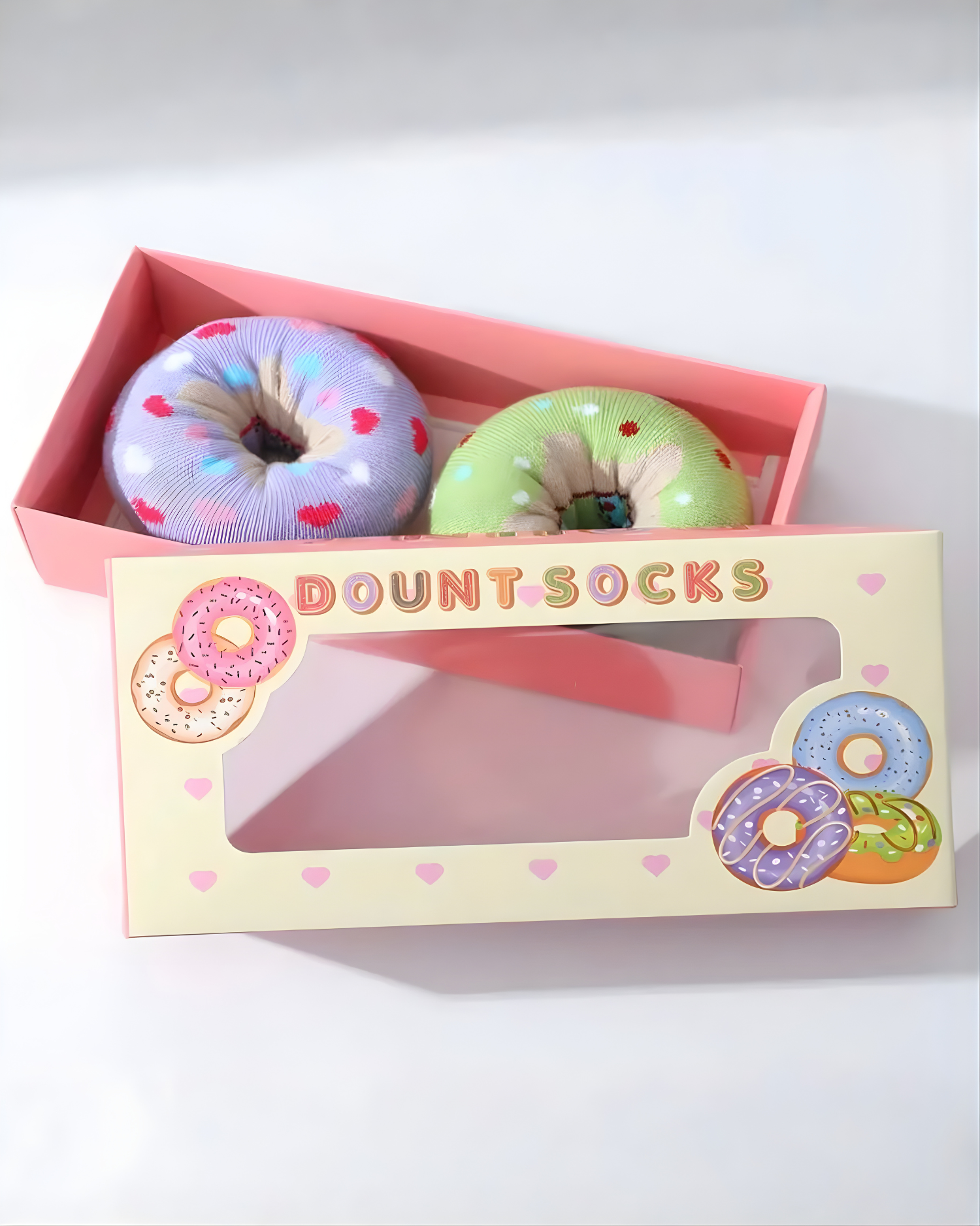 
Donut Pattern Mid-Calf Socks