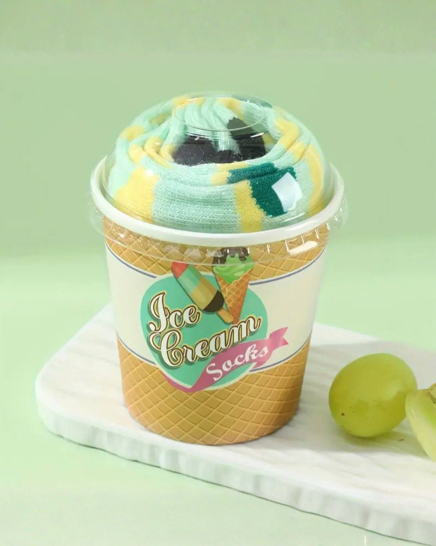 
Ice Cream Pattern Socks