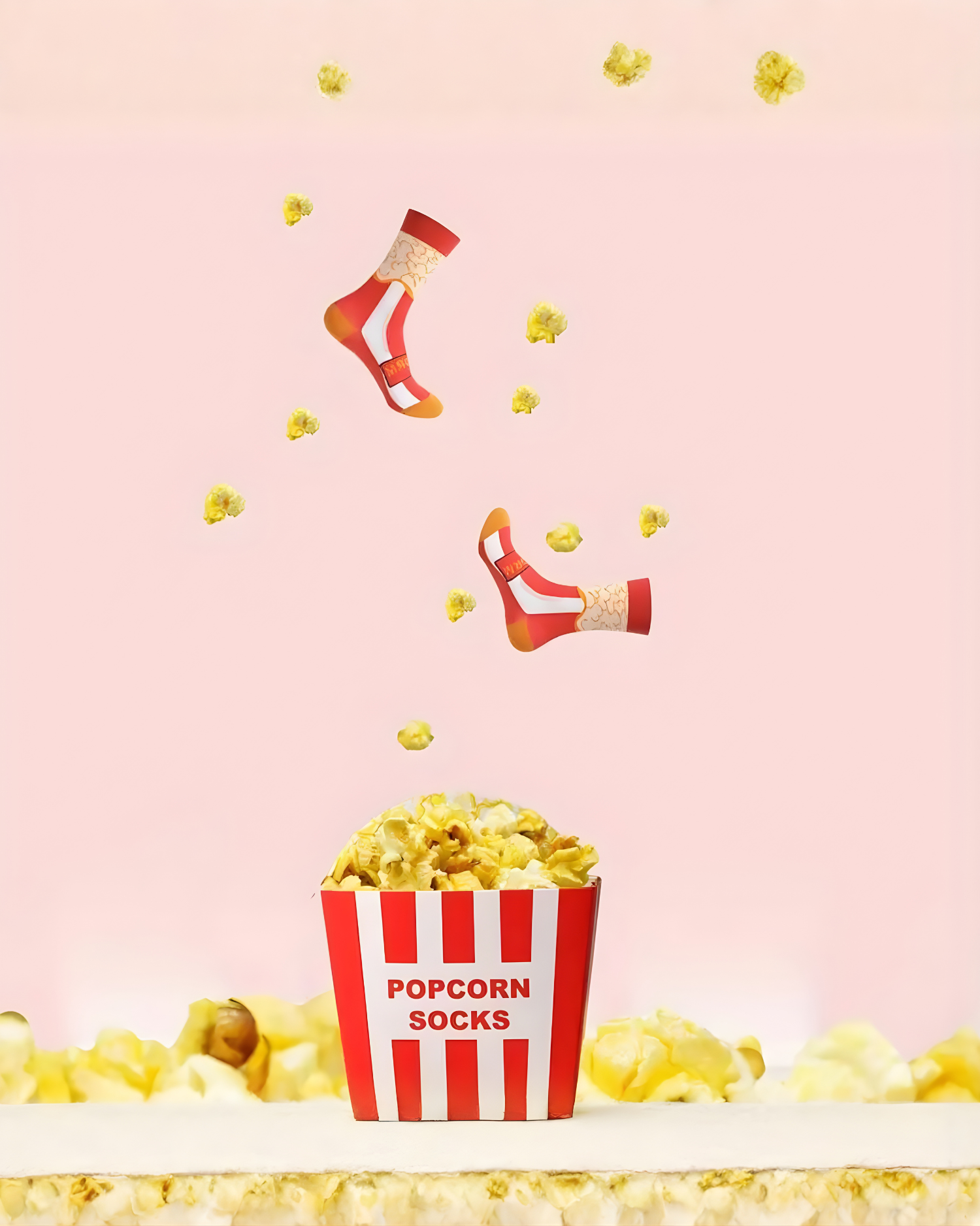 
Popcorn Pattern Crew Socks