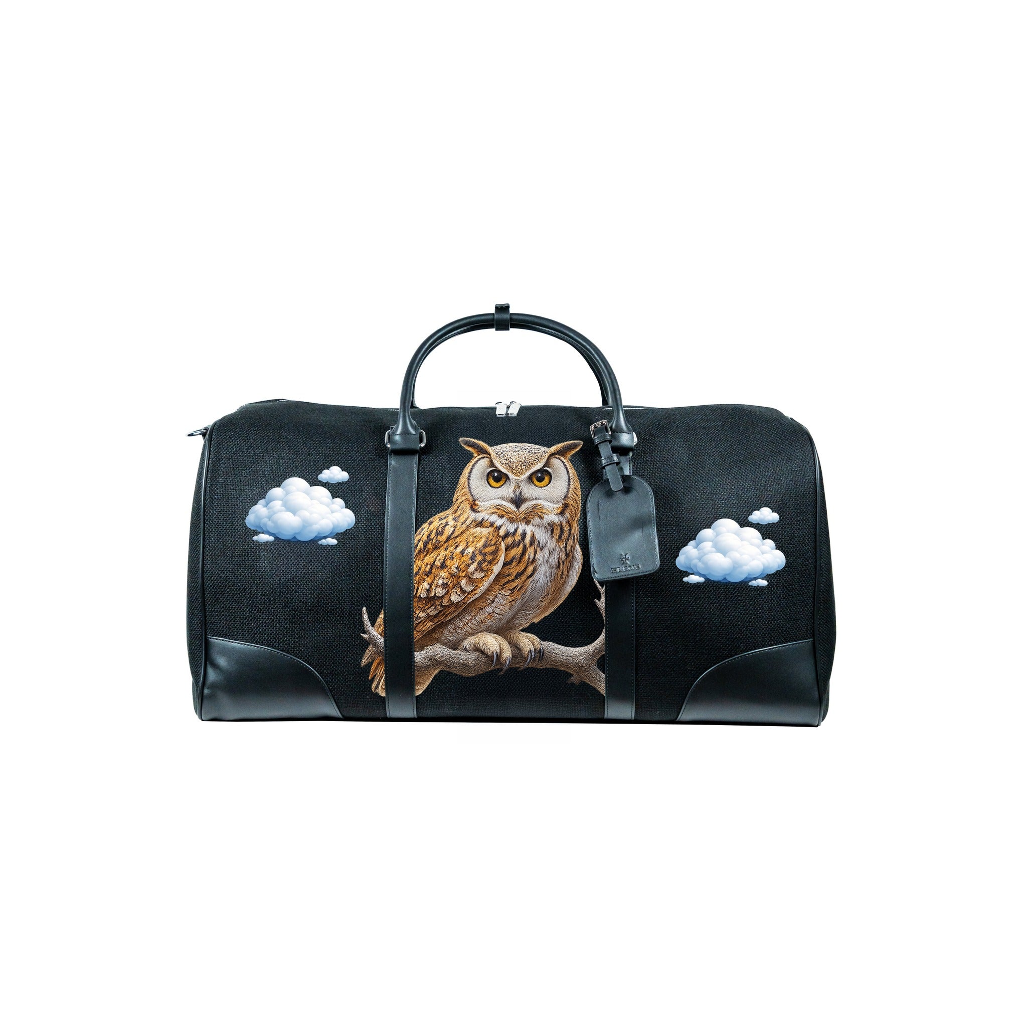 
The Owl Duffle — Midnight Black
