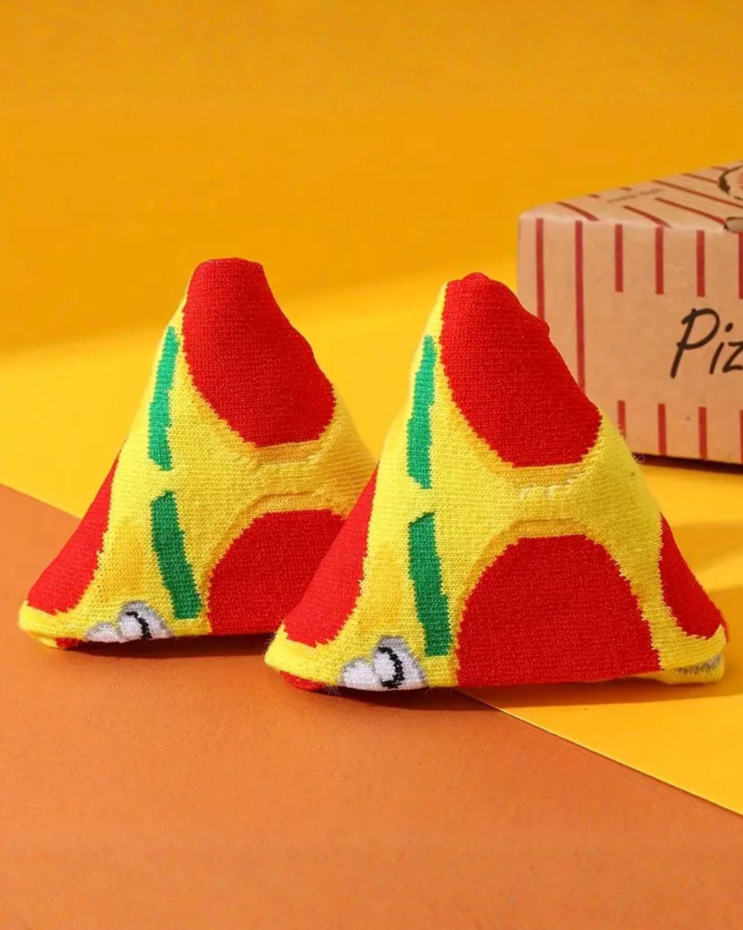 
Pizza Slice Pattern Crew Socks