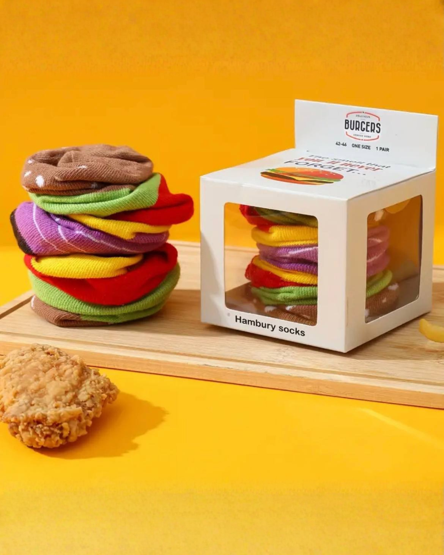 
Novelty Hamburger Socks