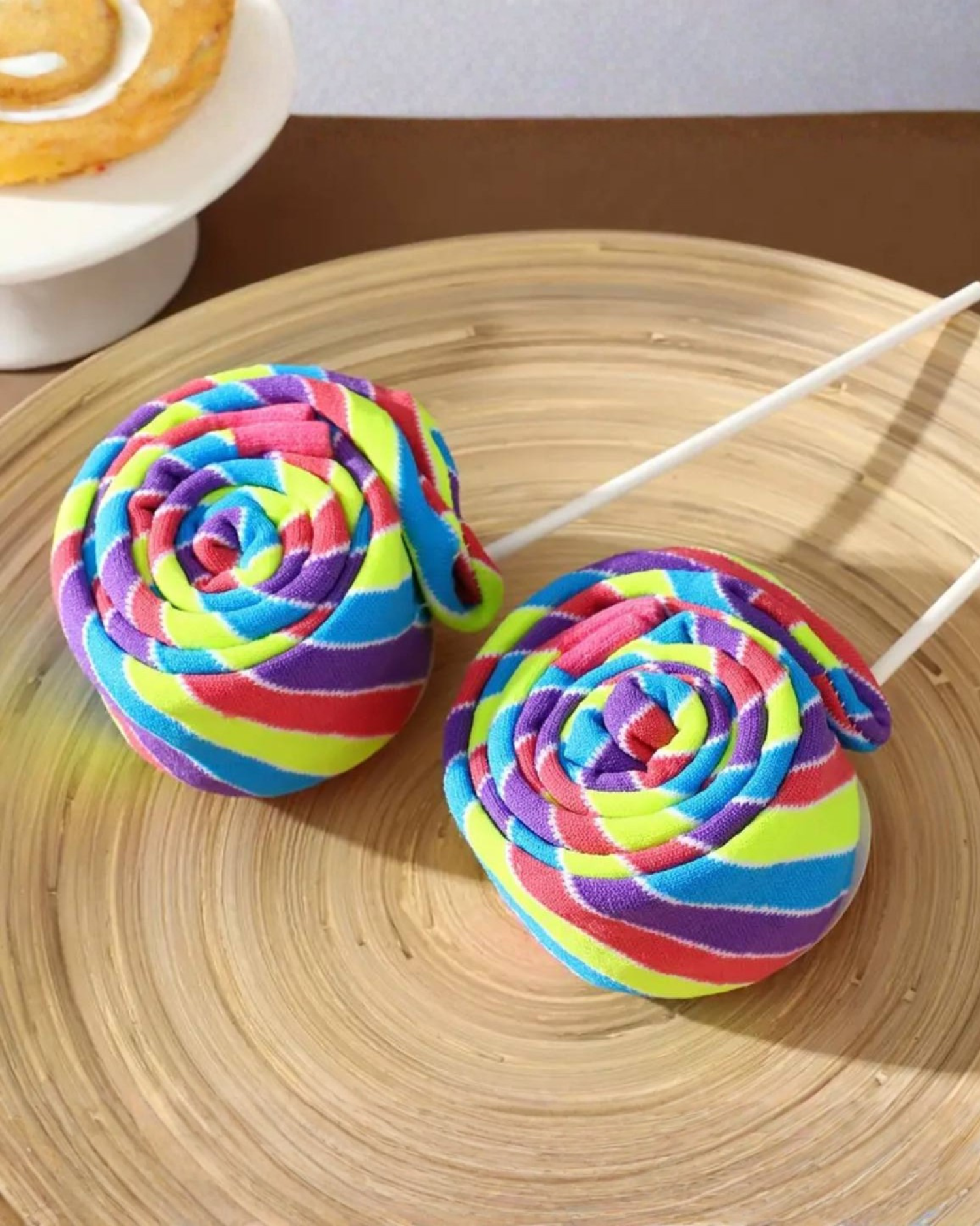 
Rainbow Stripe Crew Socks