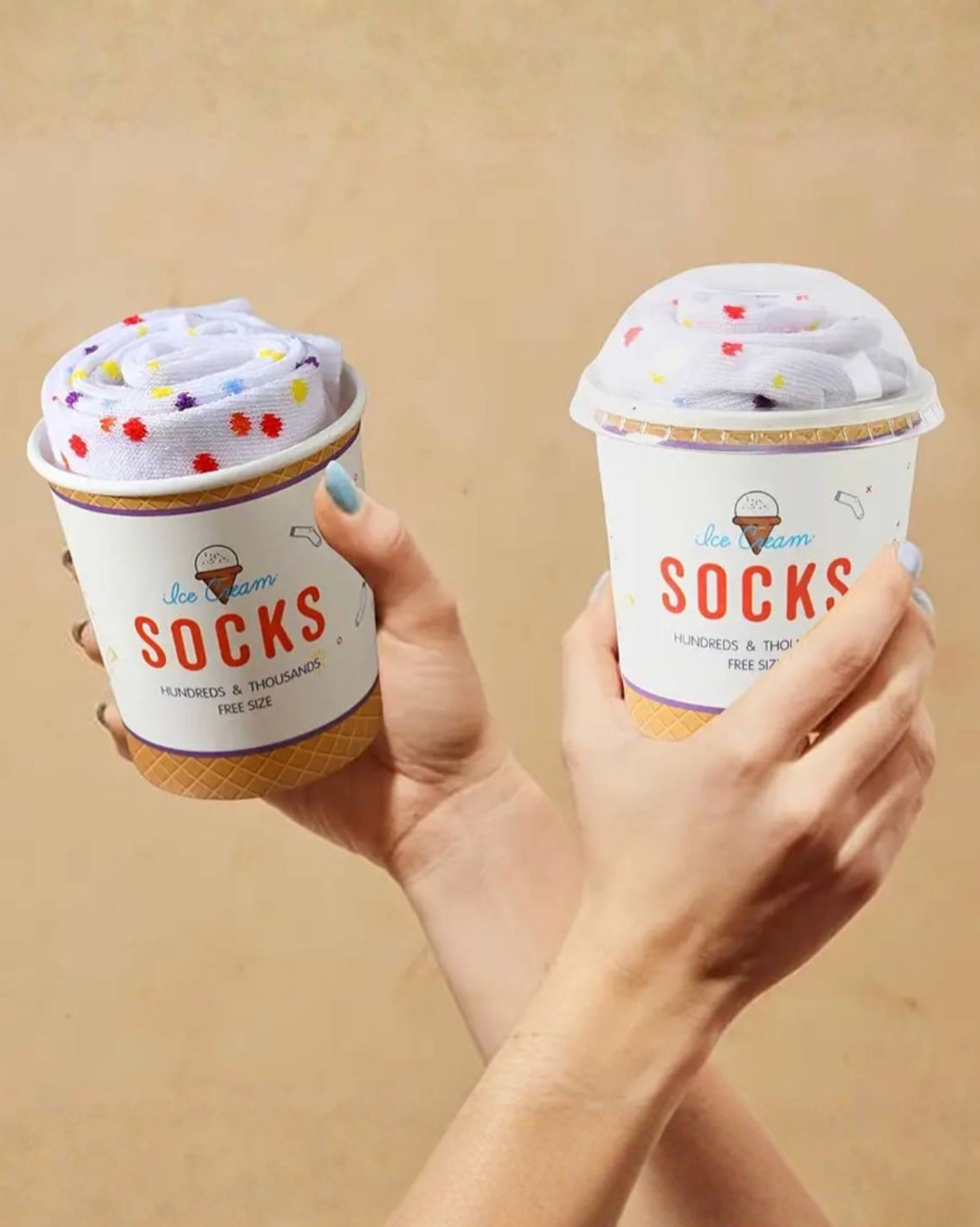 
Ice Cream Pattern Mid-calf Crew Socks