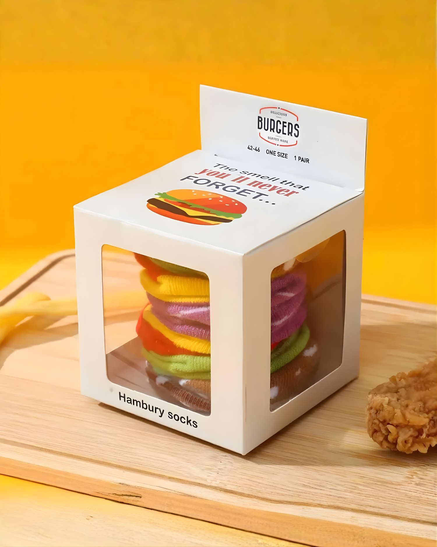 
Novelty Hamburger Socks