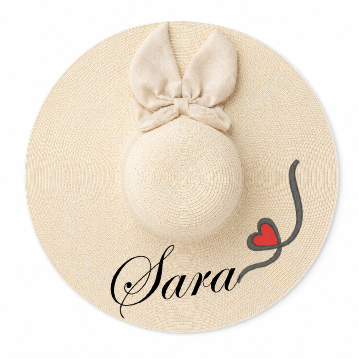
Female Beige Hat with Bow