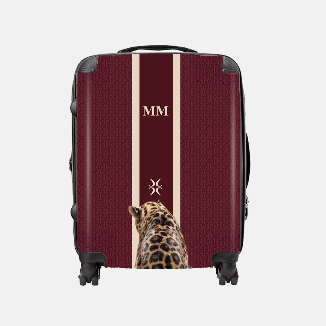 Crimson Leopard Luggage