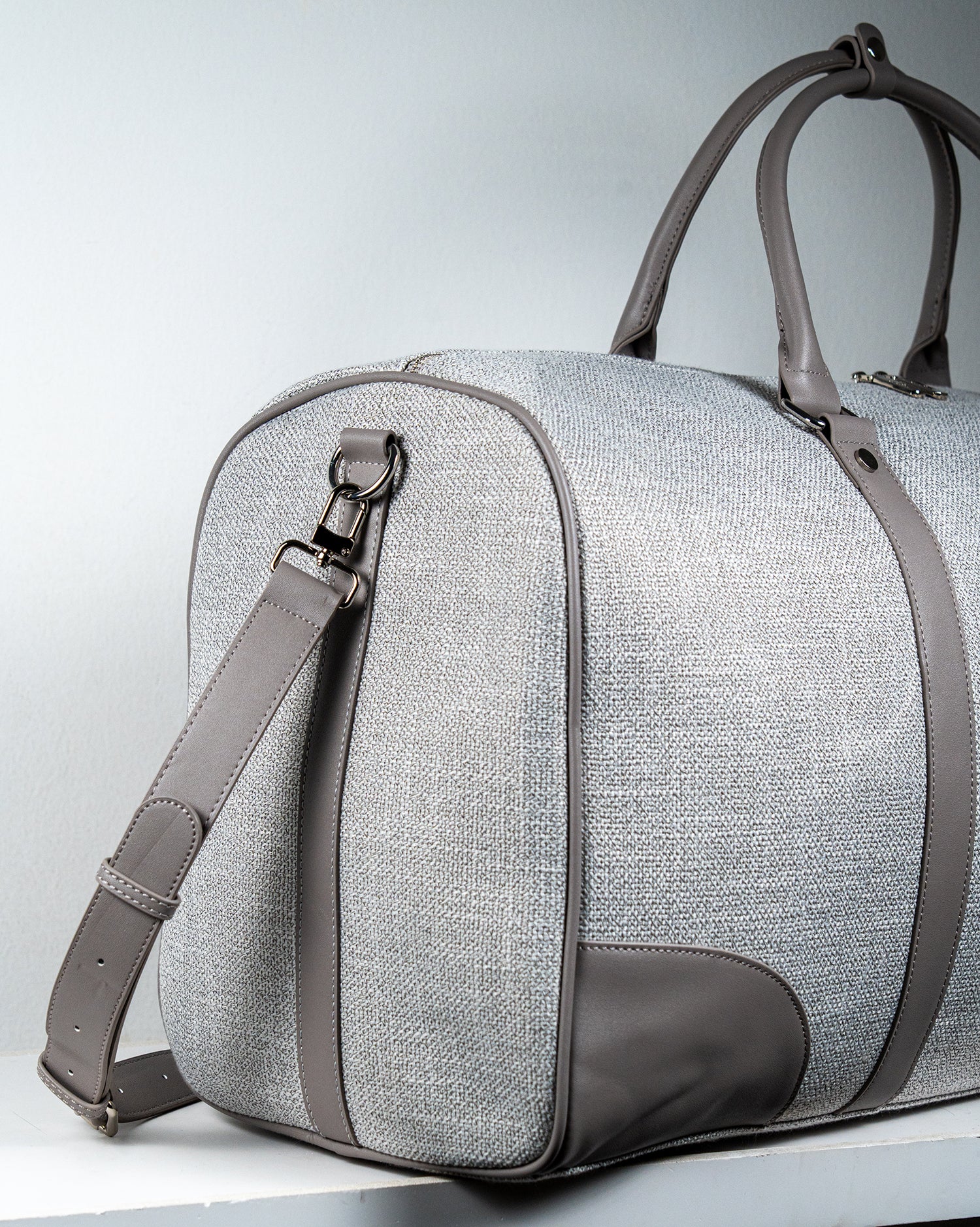 Gray Duffle Bag